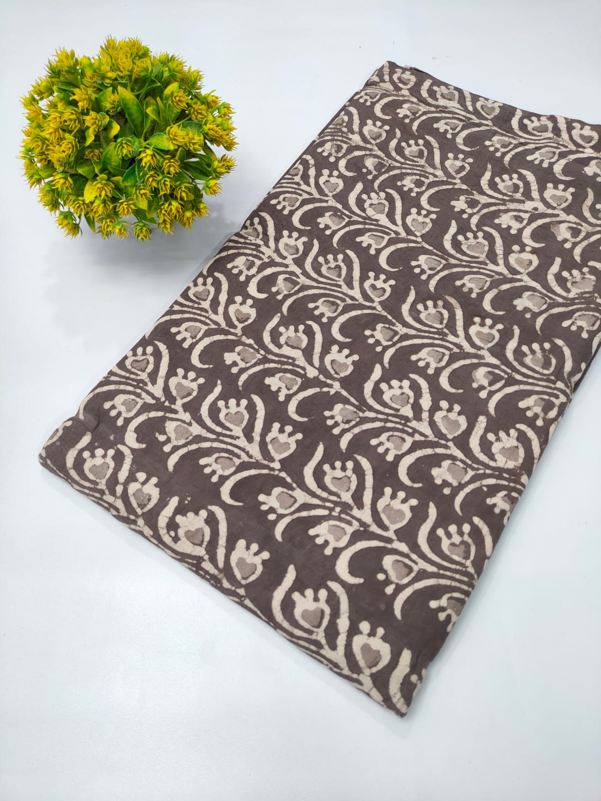 Dabu Bagru Hand Block Pure Cotton Fabric