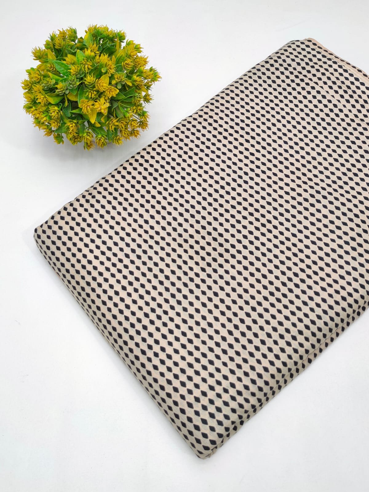 Cotton fabric dress material from sanganeri print with screen printing