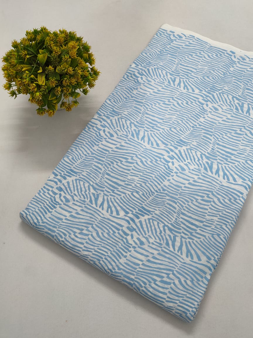 Hand Block Pure Cotton Dress material