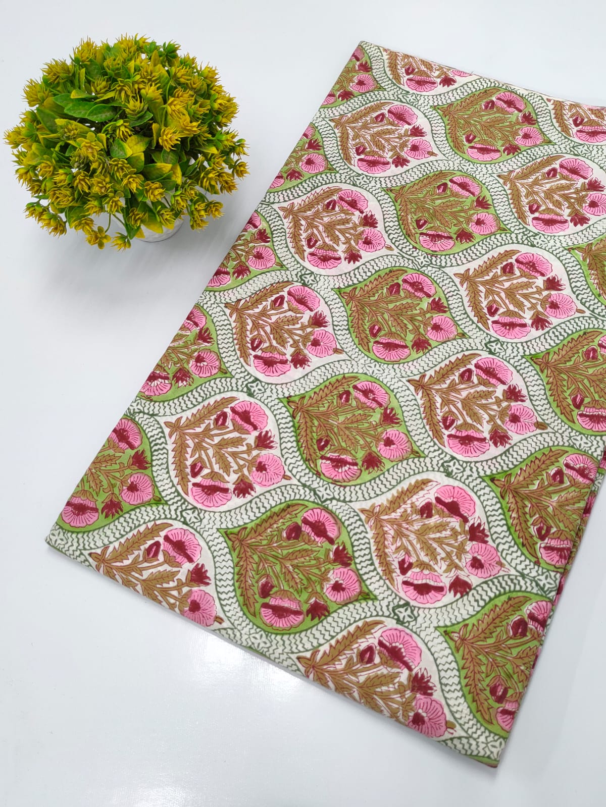 Hand Block Pure Cotton Dress material