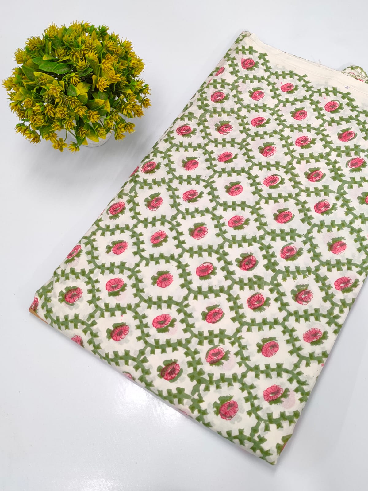 Hand Block Pure Cotton Dress material