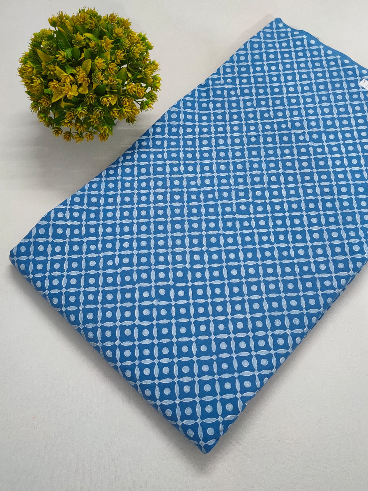 Hand Block Pure Cotton Fabric - JBRTPB61