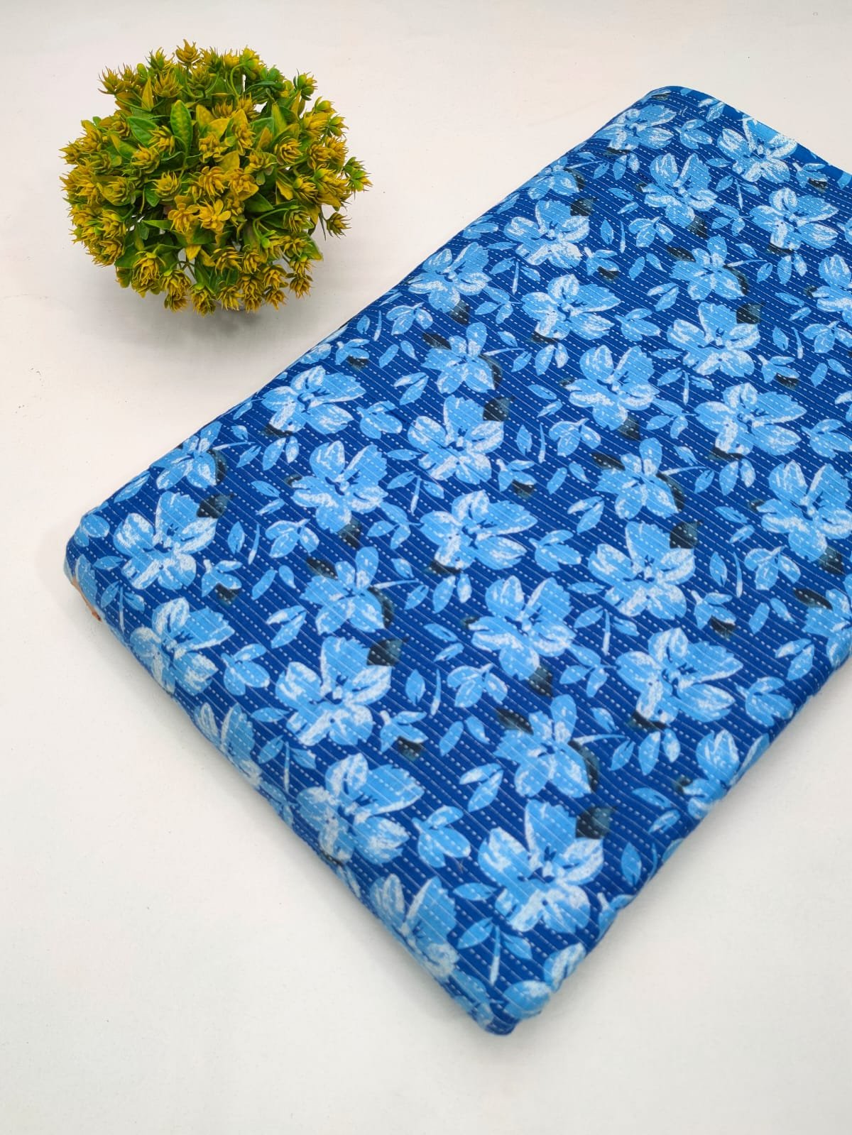 Katha Work Pure Cotton Fabric for kurtis and dress