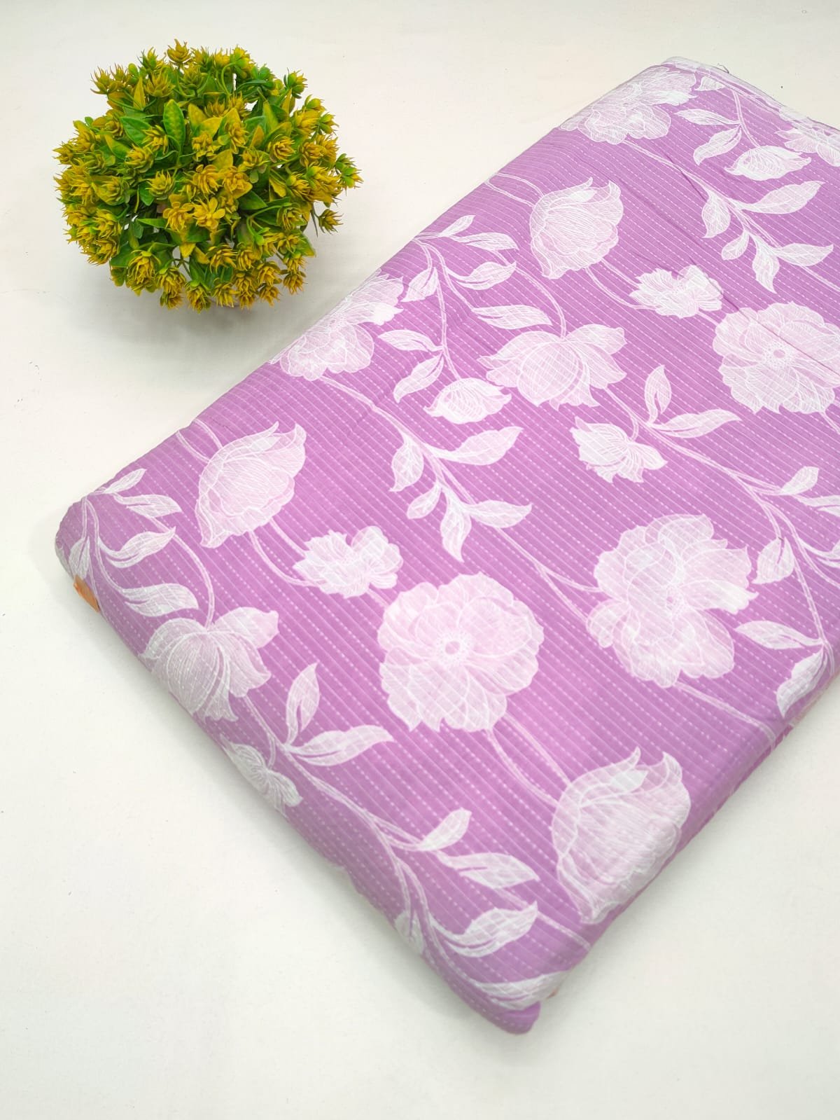 Katha Work Pure Cotton Fabric for kurtis and dress