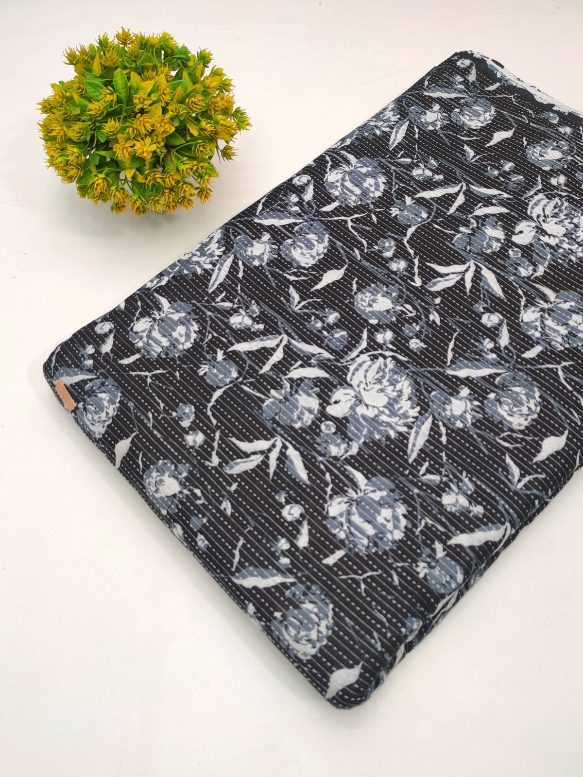 Katha Work Pure Cotton Fabric for kurtis and dress