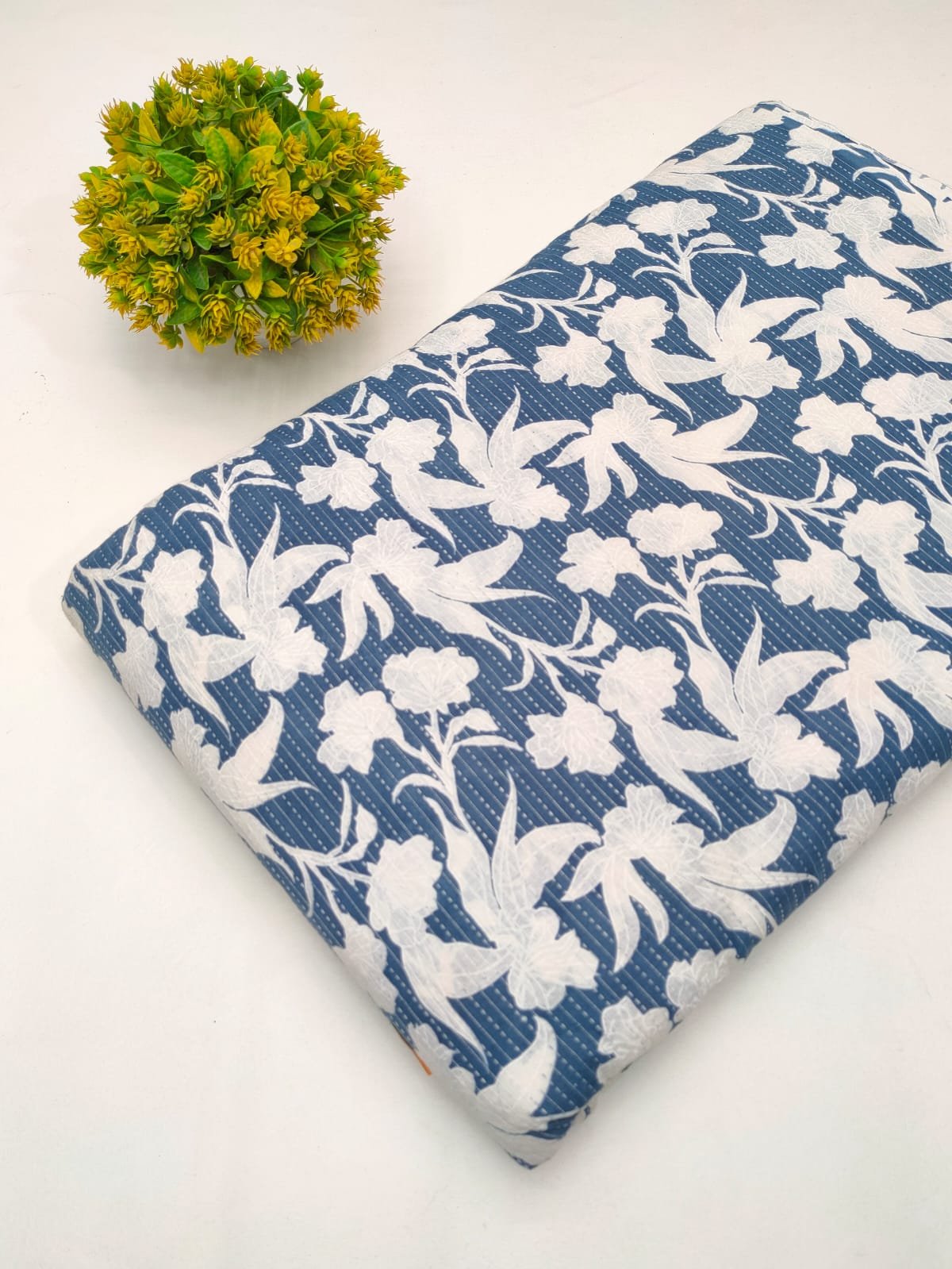 Katha Work Pure Cotton Fabric for kurtis and dress