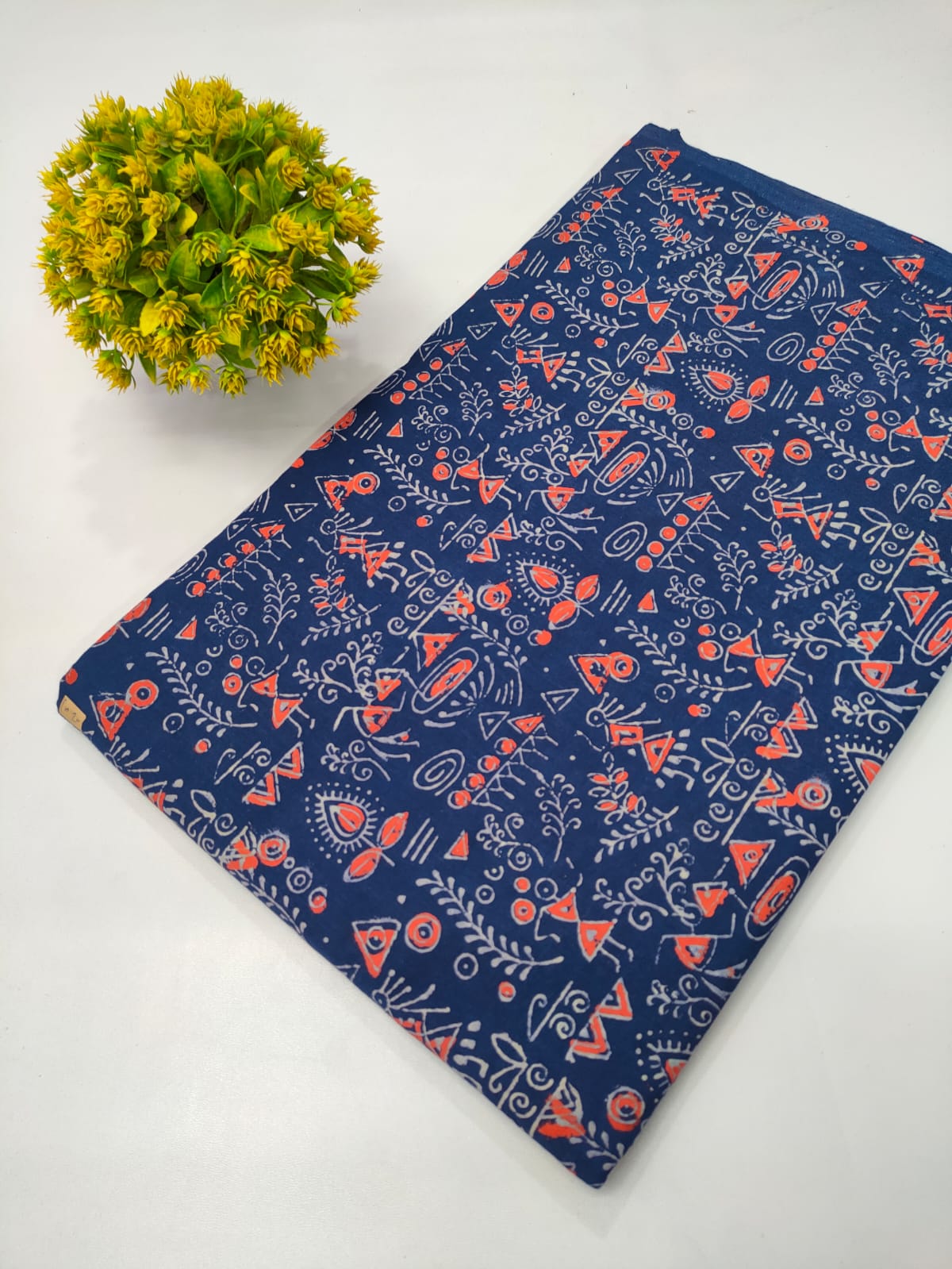 Napthol Bagru Hand Block Pure Cotton Fabric
