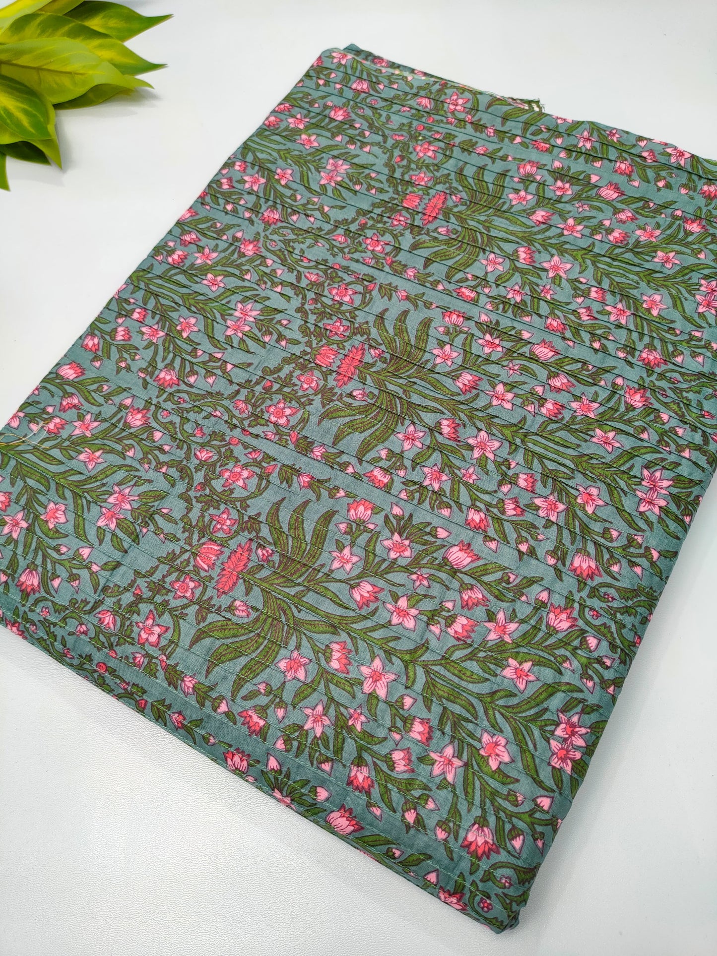 Pin Tuck Cotton Fabrics for dress material