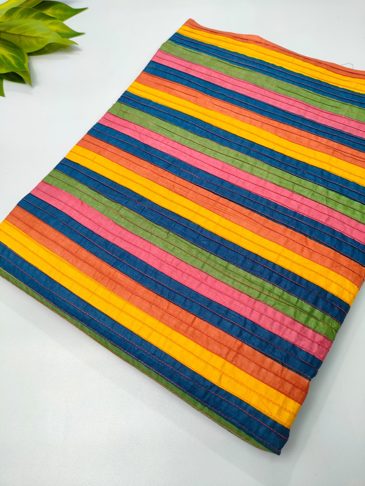 Pin Tuck Cotton Fabrics for dress material