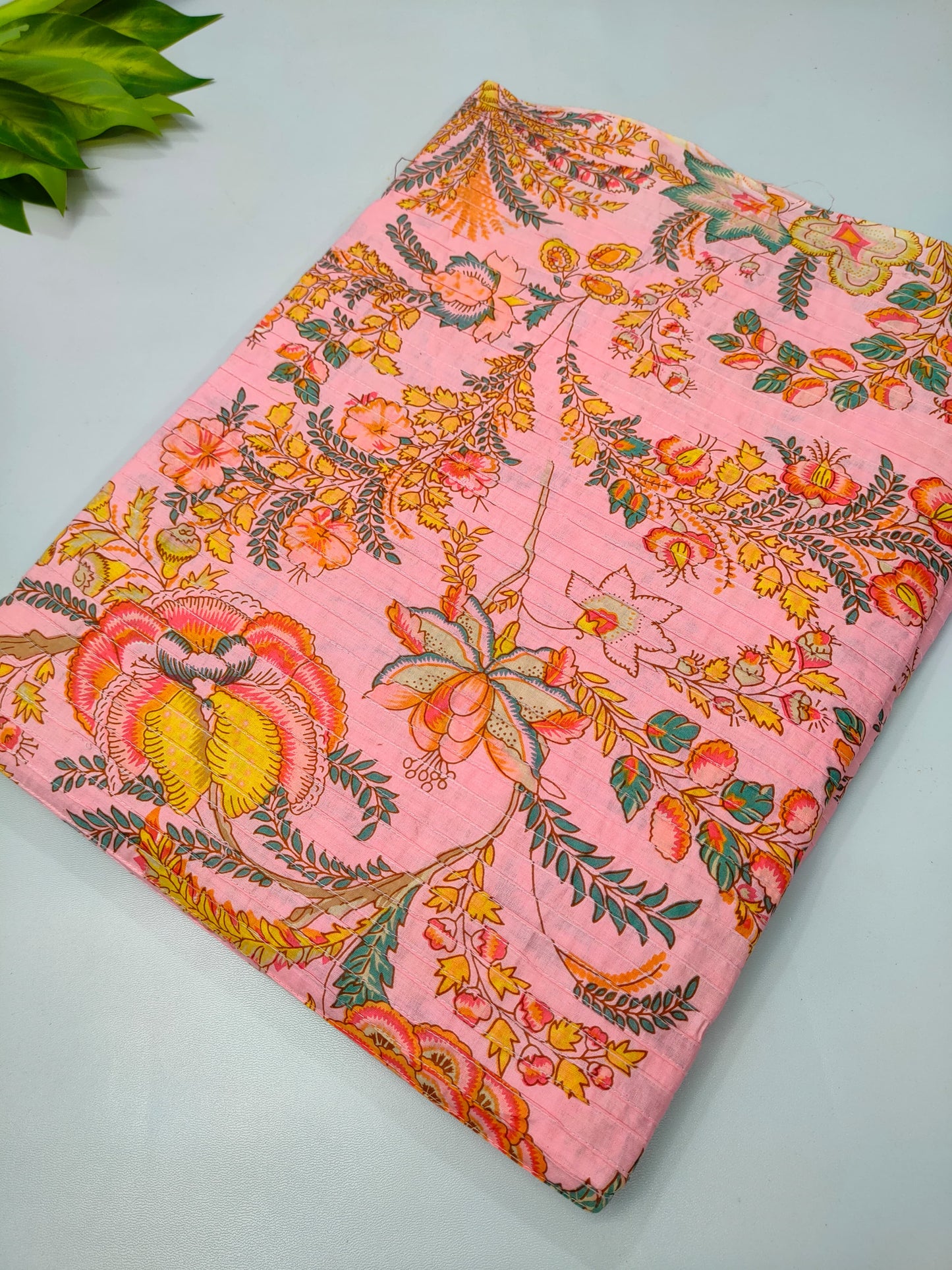 Pin Tuck Cotton Fabrics for dress material