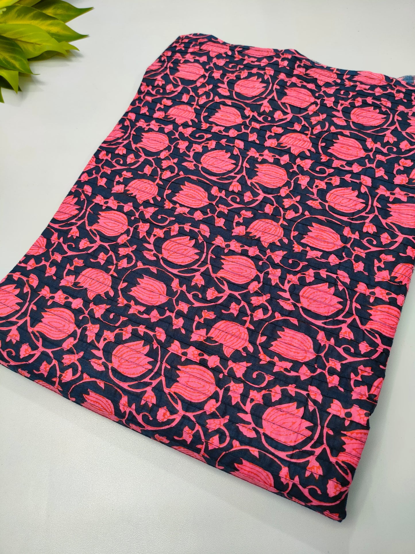 Pin Tuck Cotton Fabrics for dress material