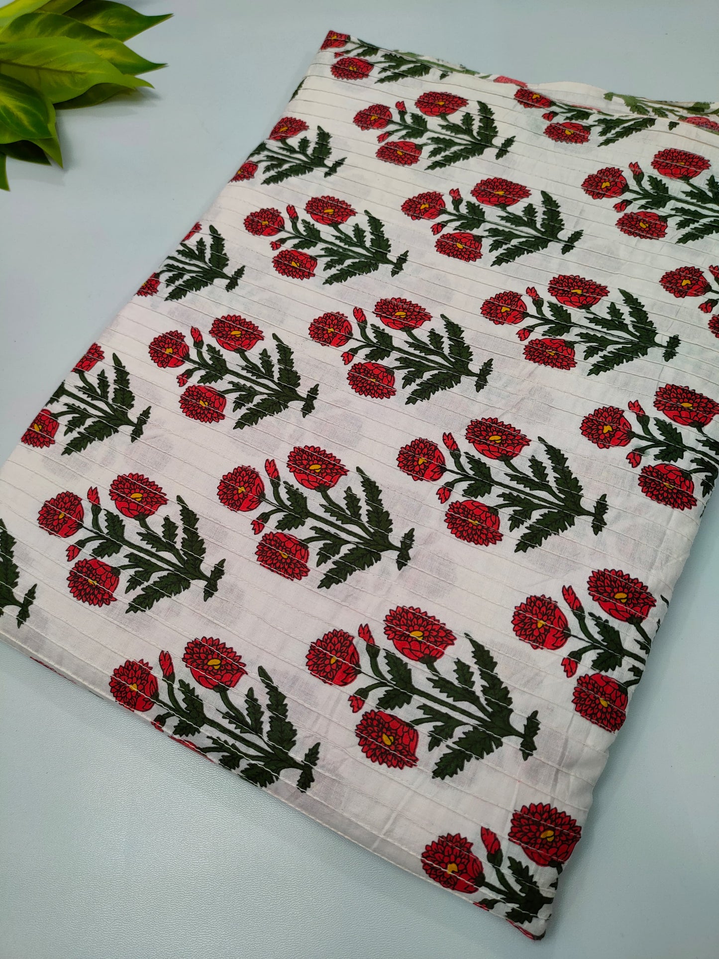 Pin Tuck Cotton Fabrics for dress material