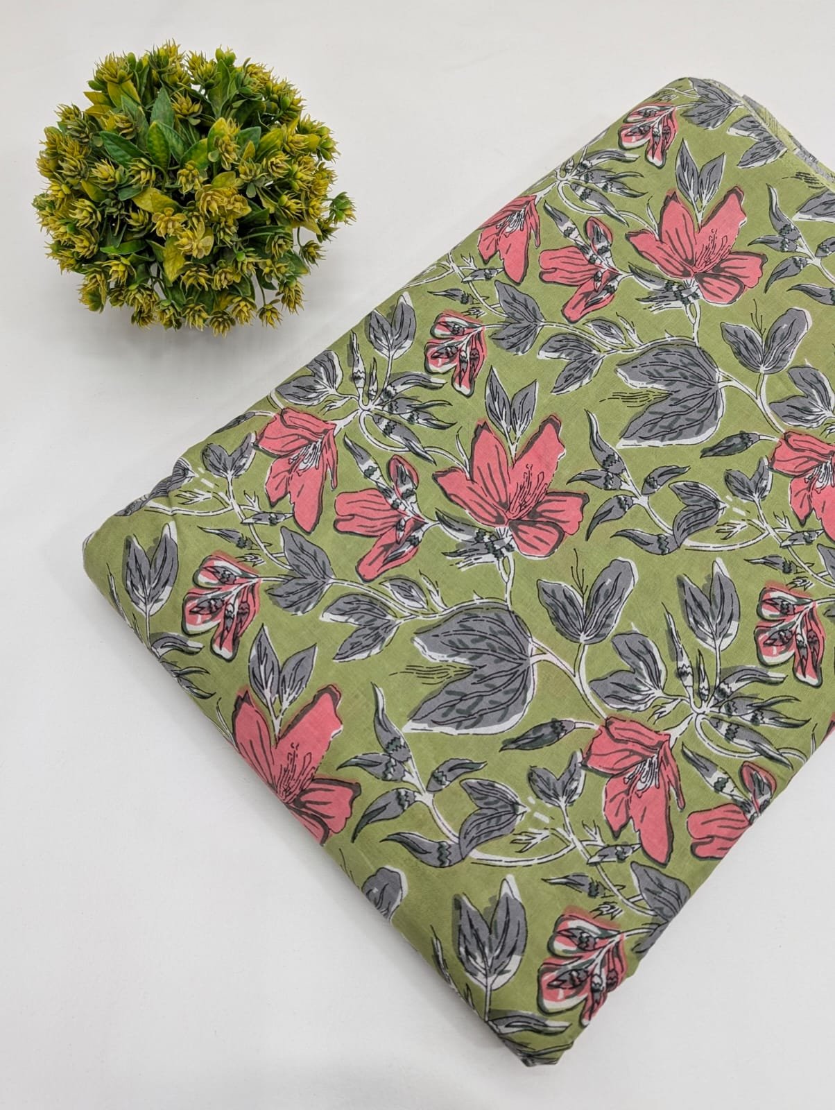 Pure Cotton Dress Material Fabric