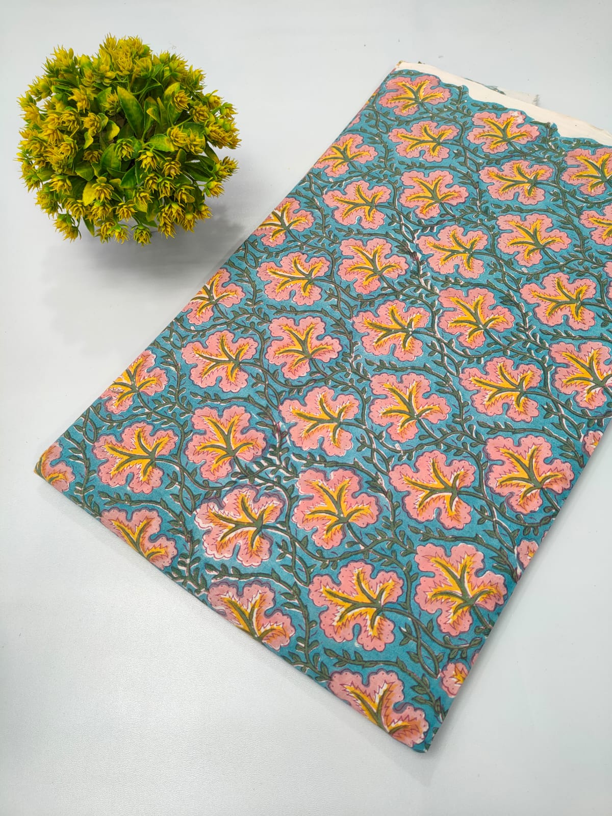 Repit Print Sanganeri hand block printed fabrics