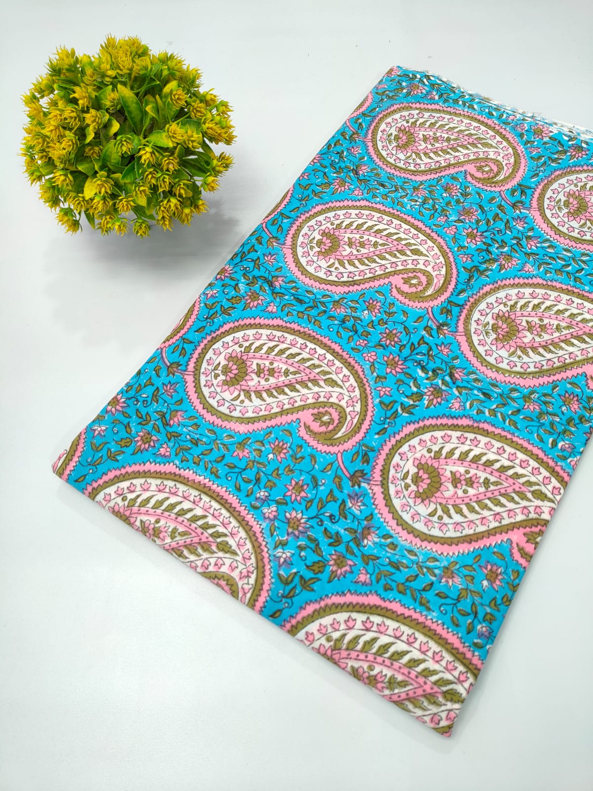 Repit Print Sanganeri hand block printed fabrics