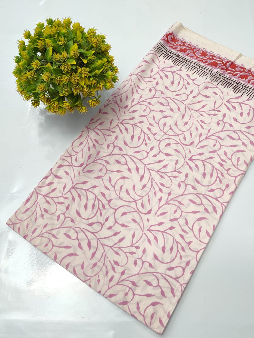 Hand Block Pure Cotton Dress material
