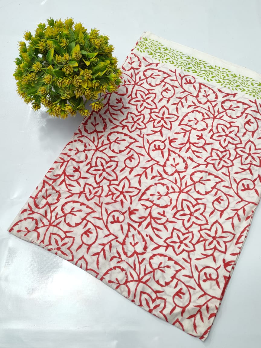 Hand Block Pure Cotton Dress material