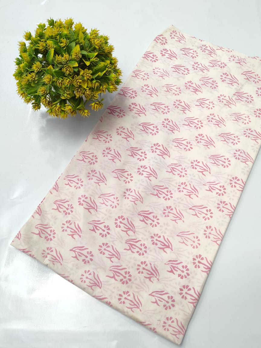 Hand Block Pure Cotton Dress material