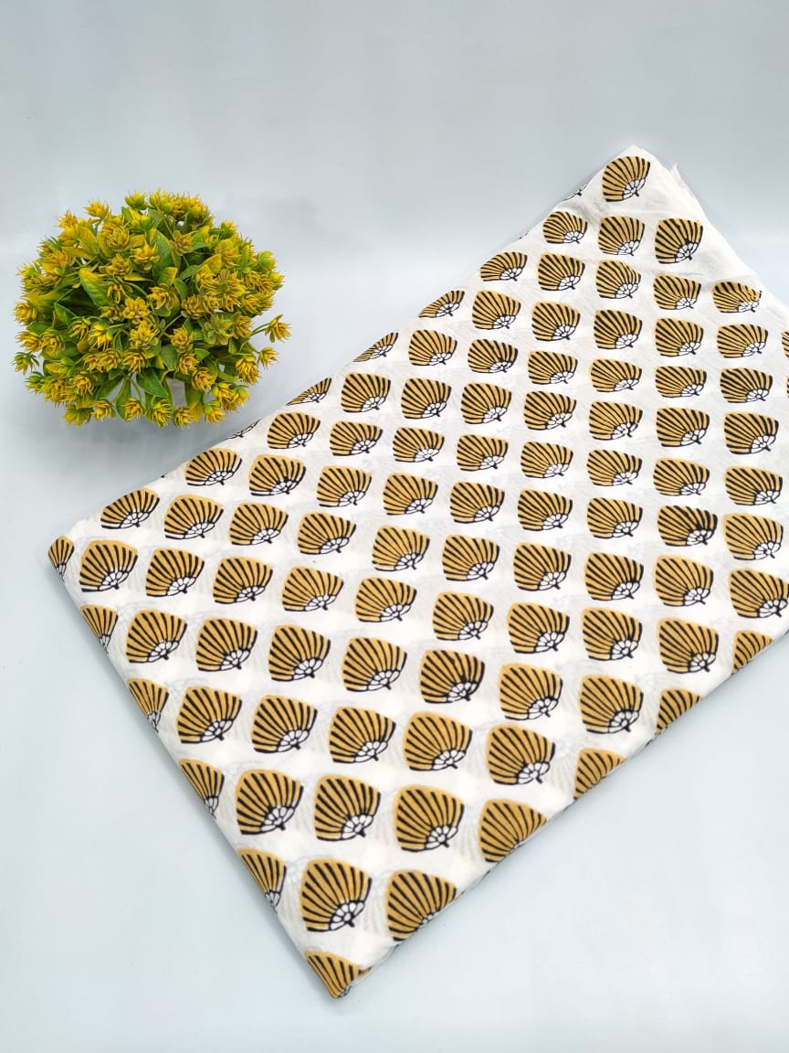 Hand Block Pure Cotton Dress material