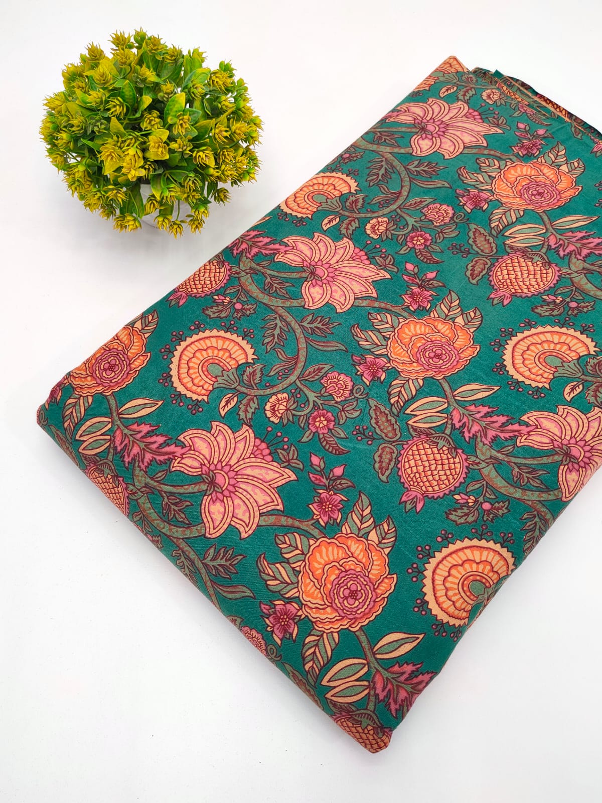 Sanganeri Hand Block Pure Cotton Fabric - JBRHSF33