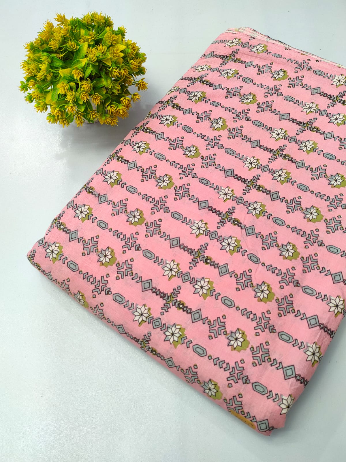 Pure Cotton Fabric Screen Printed