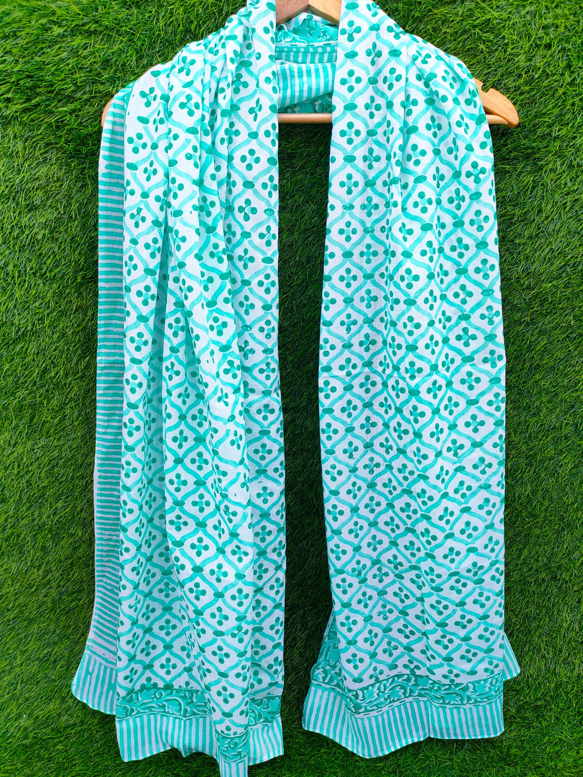 Dupatta Stole 2 meter hand block printed