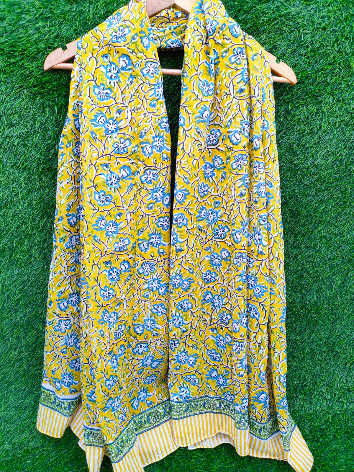 Dupatta Stole 2 meter hand block printed