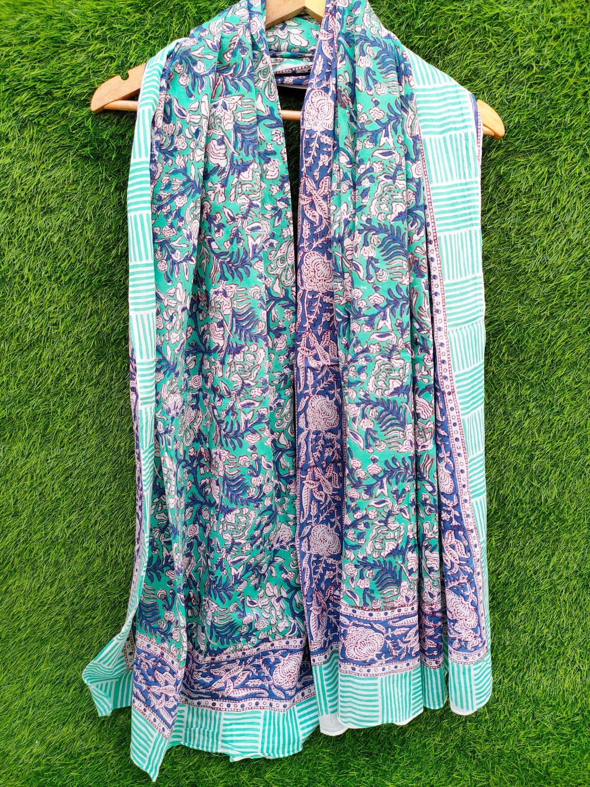 Dupatta Stole 2 meter hand block printed