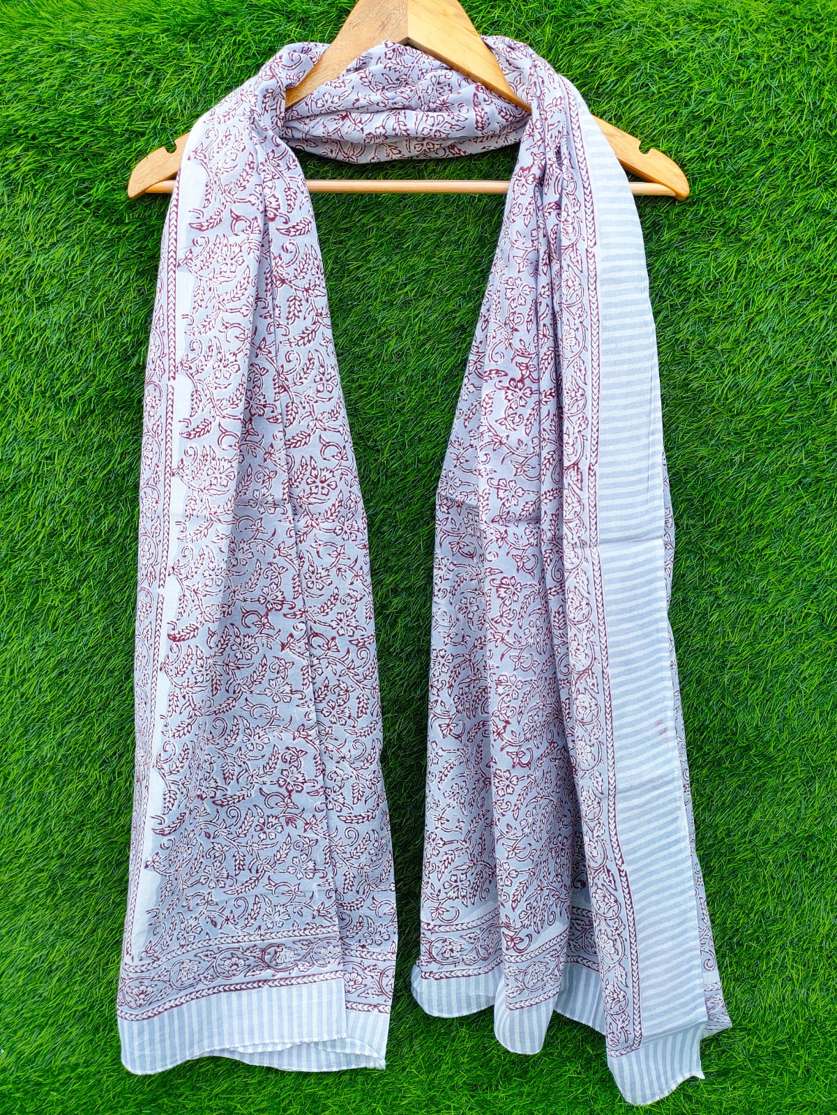 Dupatta Stole 2 meter hand block printed