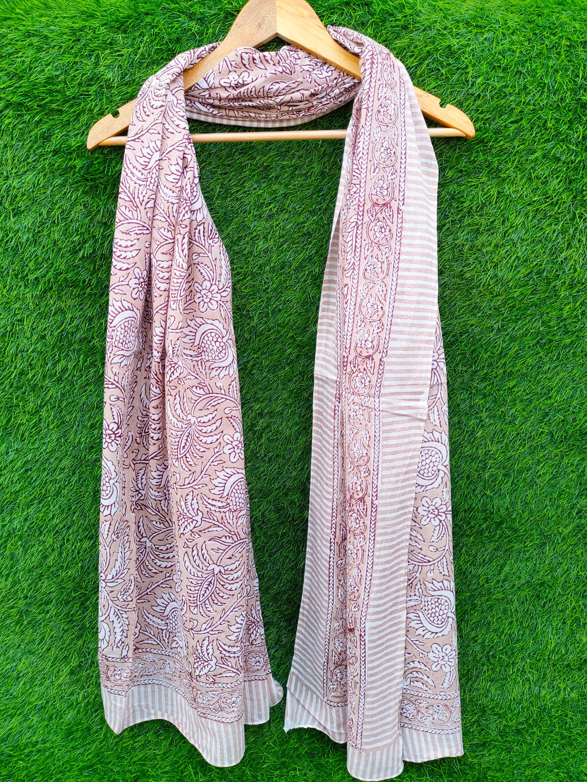 Dupatta Stole 2 meter hand block printed