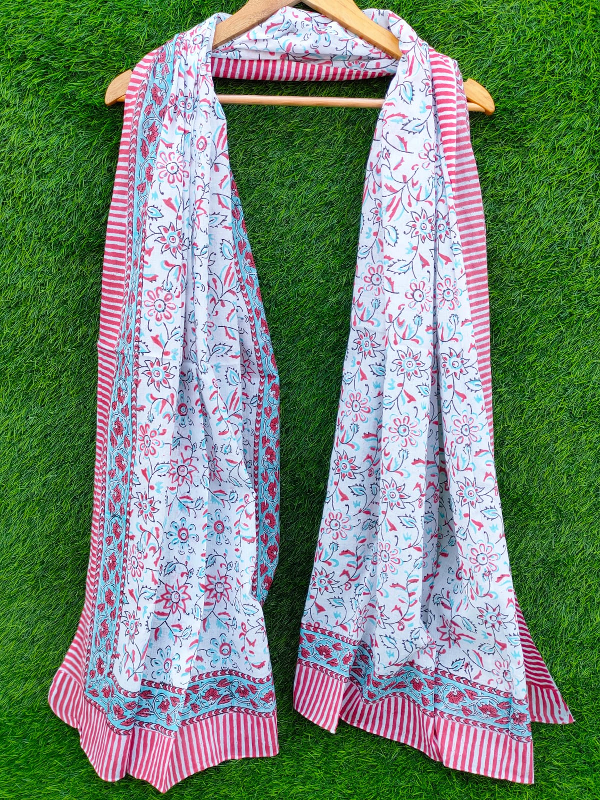 Dupatta Stole 2 meter hand block printed
