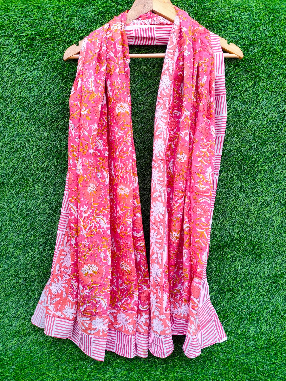 Dupatta Stole 2 meter hand block printed