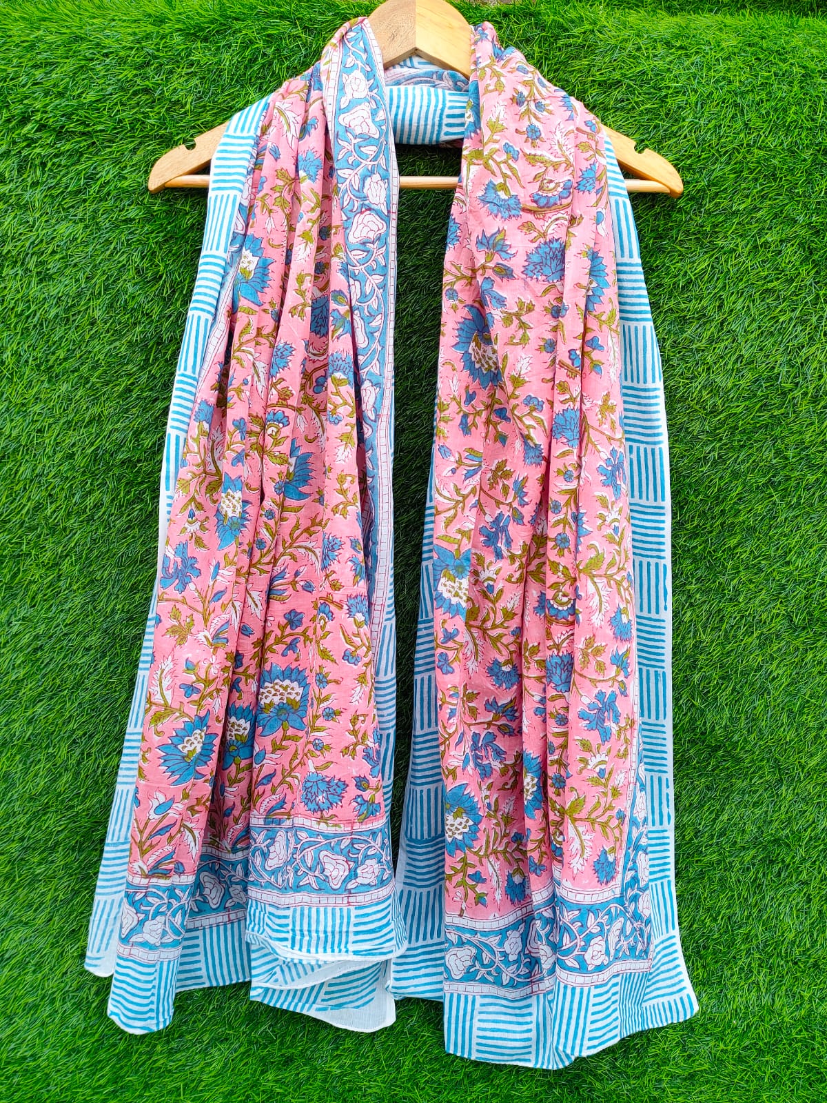 Dupatta Stole 2 meter hand block printed