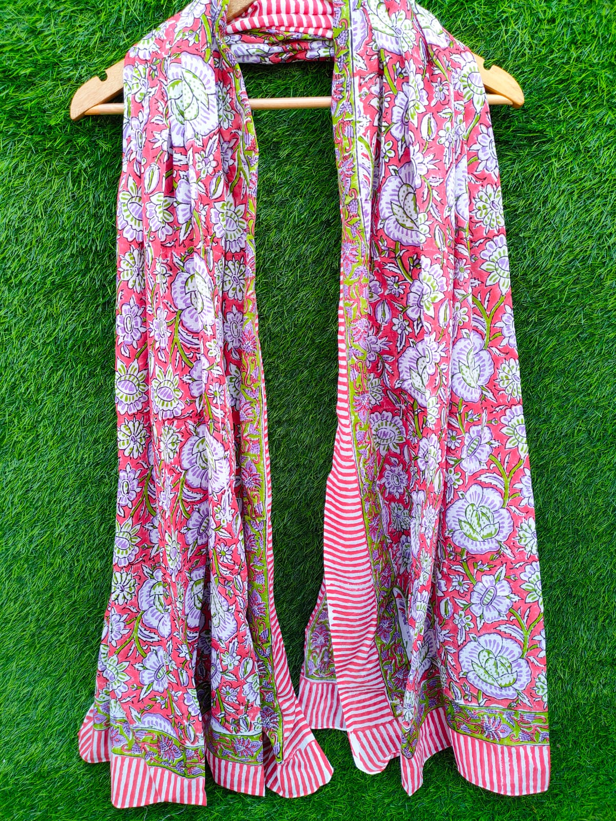 Dupatta Stole 2 meter hand block printed