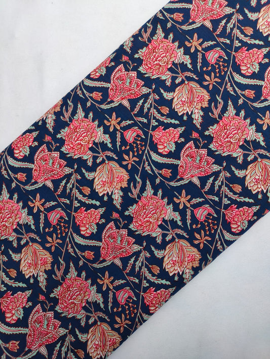 Sanganeri Print Pure Cotton Fabric - JBRJF687