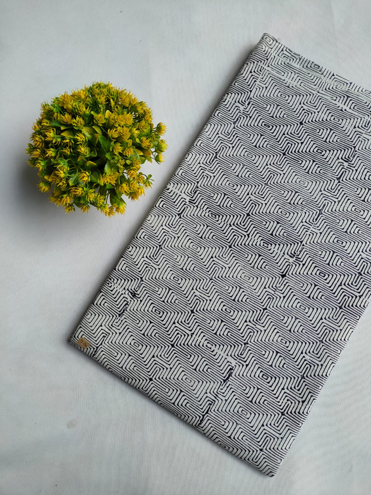 Hand Block Printed Pure Cotton Fabric - JBRFBK45