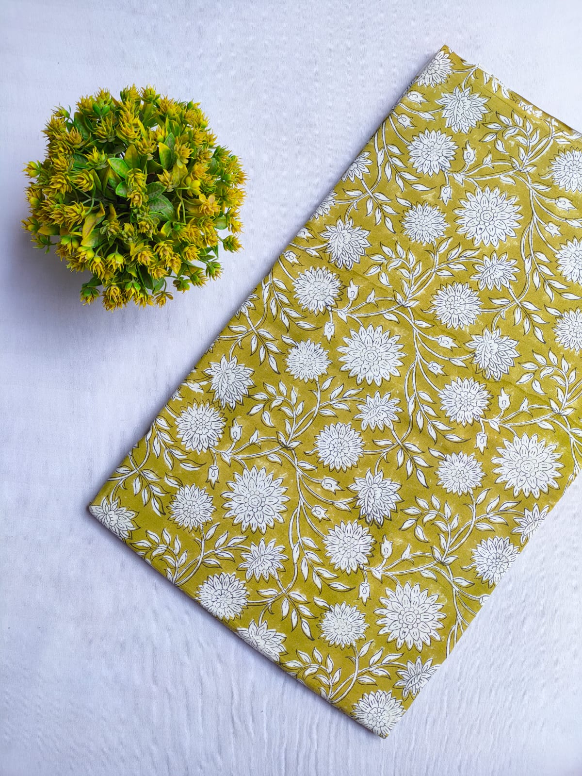 Bagru Dabu Indigo Batik Hand Block Cotton Fabric