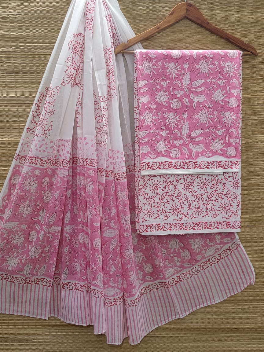 Cotton Salwar Suit set with cotton dupatta