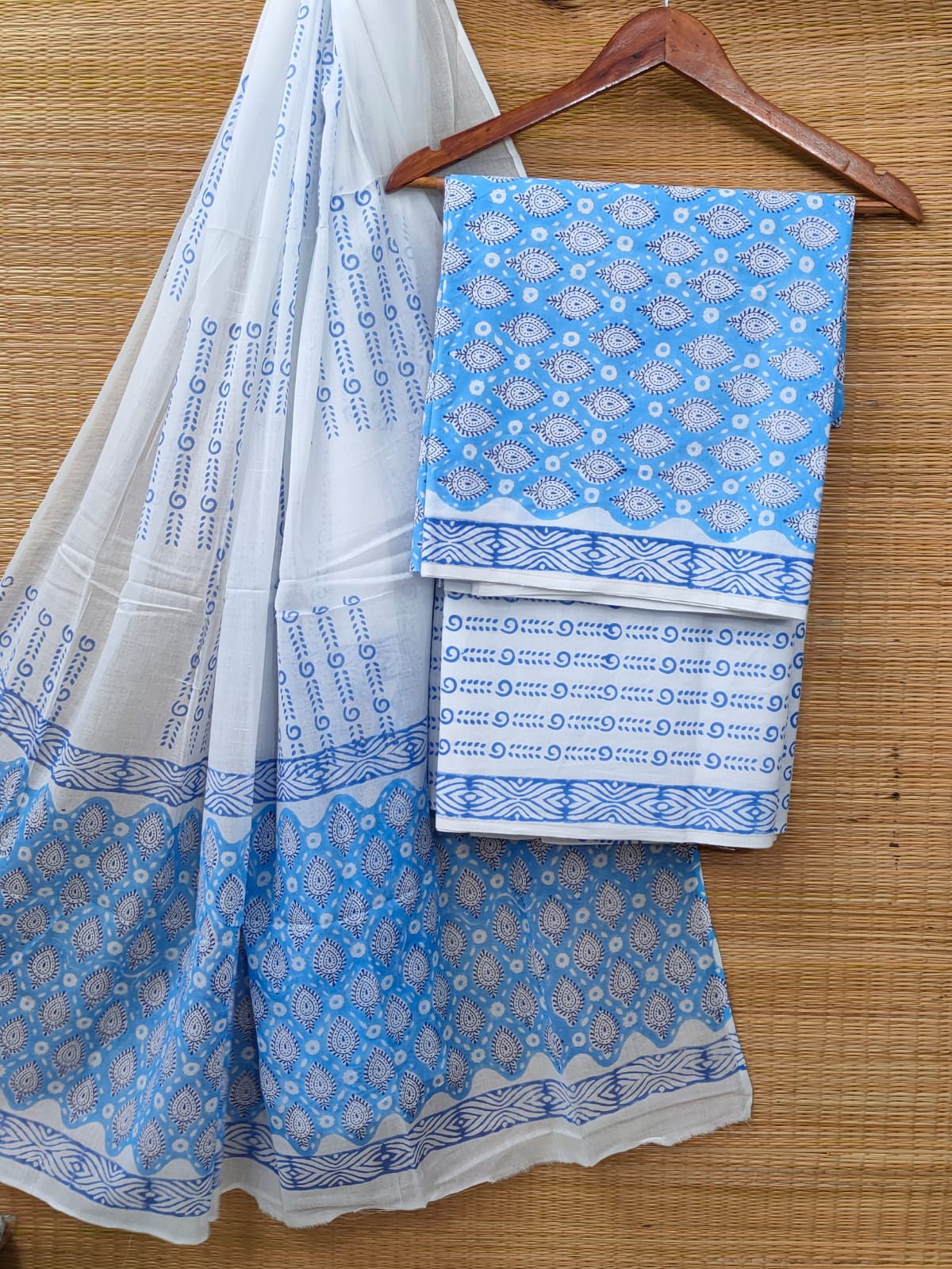 Cotton Salwar Suit set with cotton dupatta