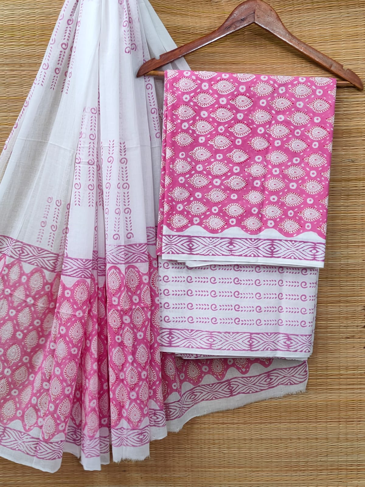 Cotton Salwar Suit set with cotton dupatta
