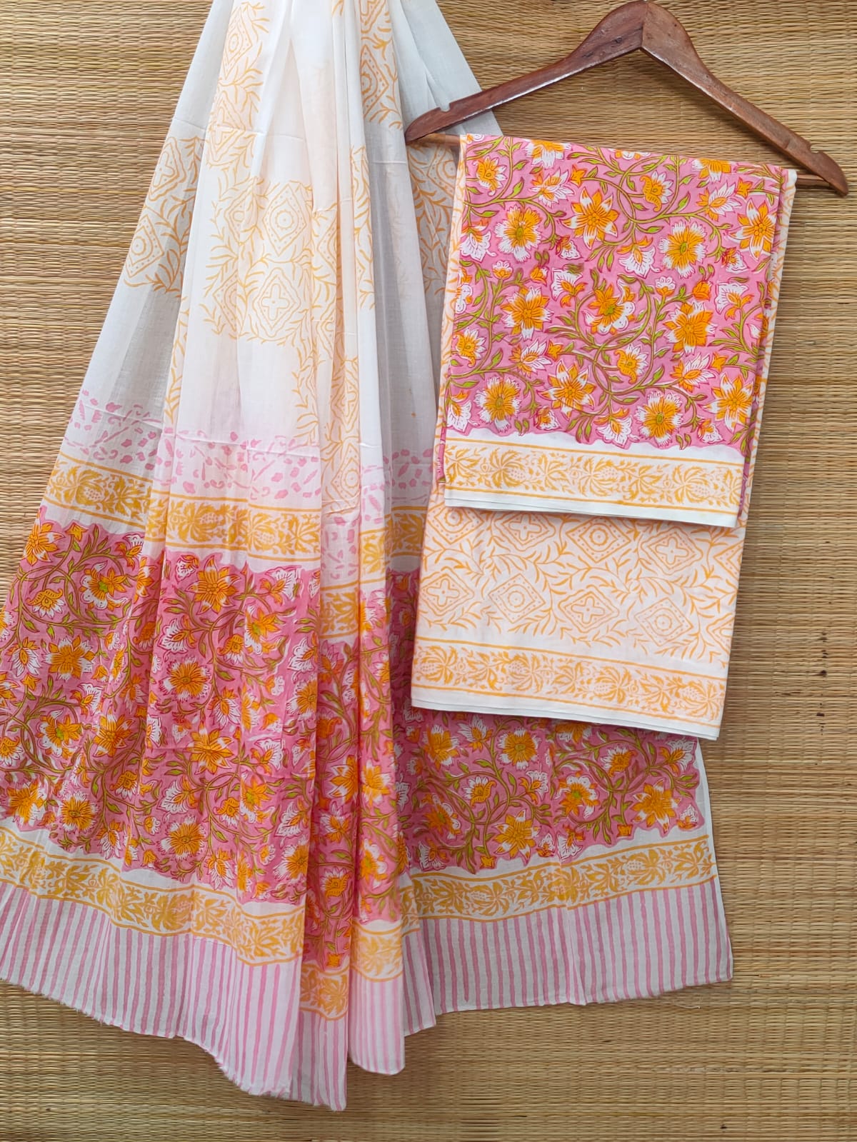 Cotton Salwar Suit set with cotton dupatta