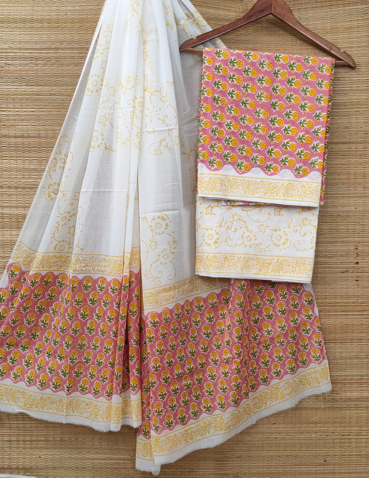 Cotton Salwar Suit set with cotton dupatta