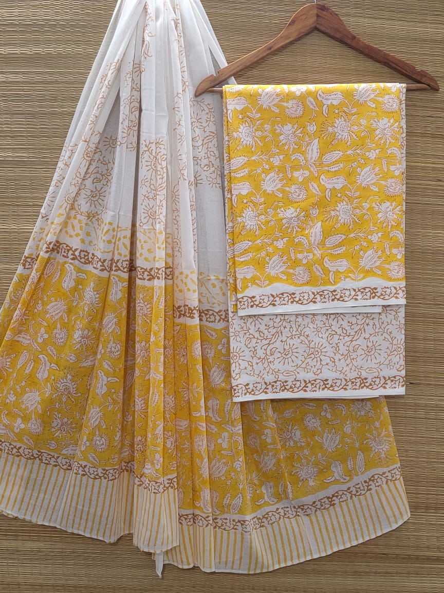 Cotton Salwar Suit set with cotton dupatta