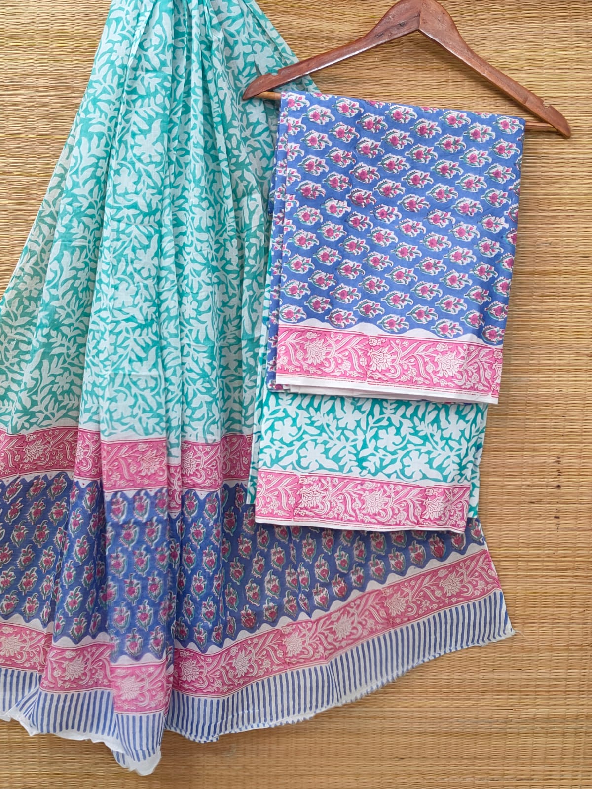 Cotton Salwar Suit set with cotton dupatta