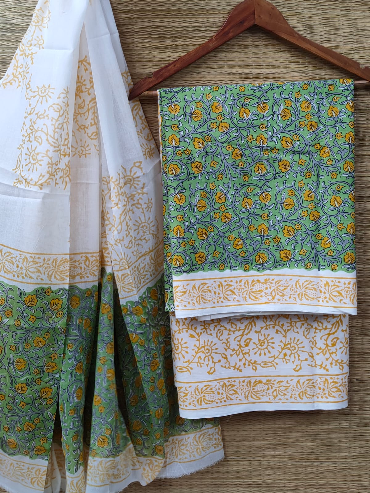 Cotton Salwar Suit set with cotton dupatta