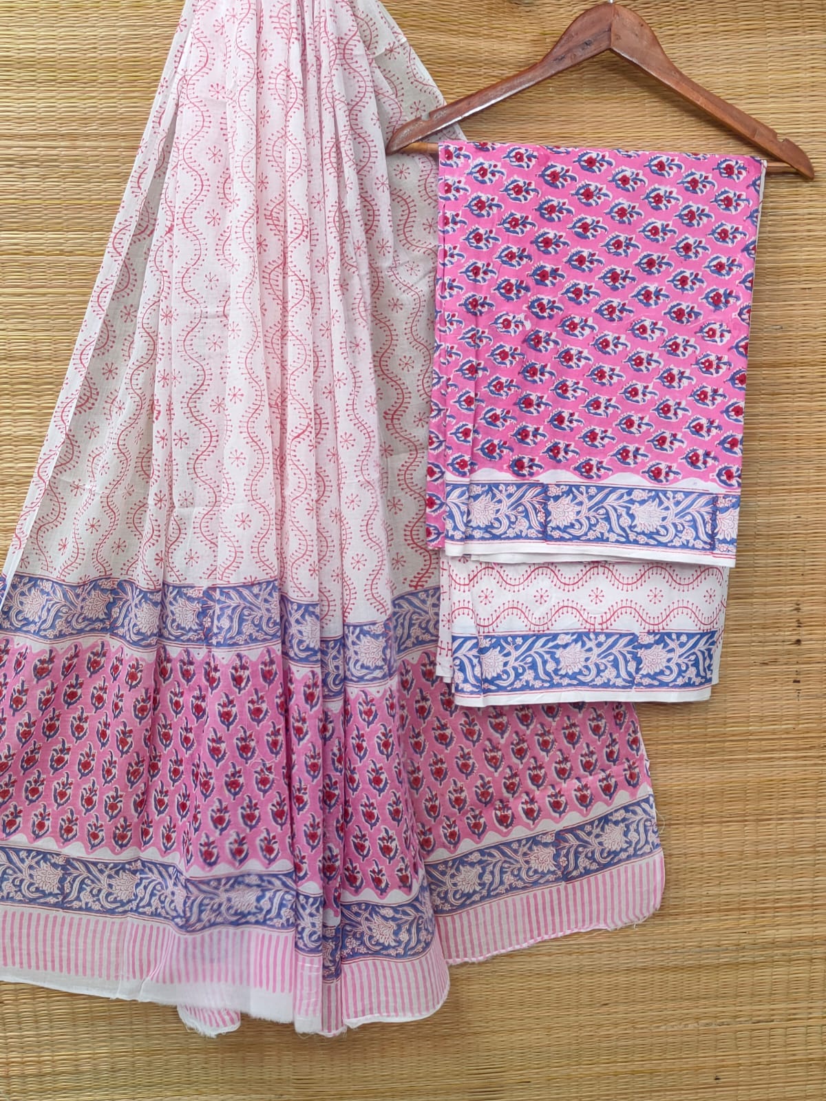 Cotton Salwar Suit set with cotton dupatta