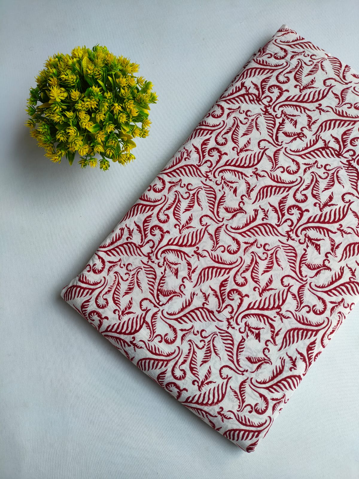 Jaipuri Hand Block Pure Cotton Fabric - JBTMZ91