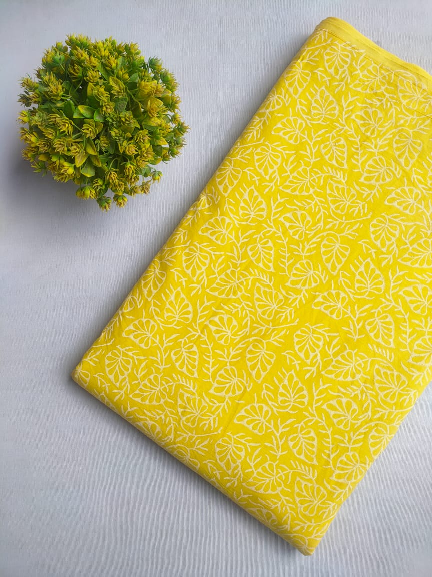 Hand Block Cotton Fabrics Jaipur Bazar
