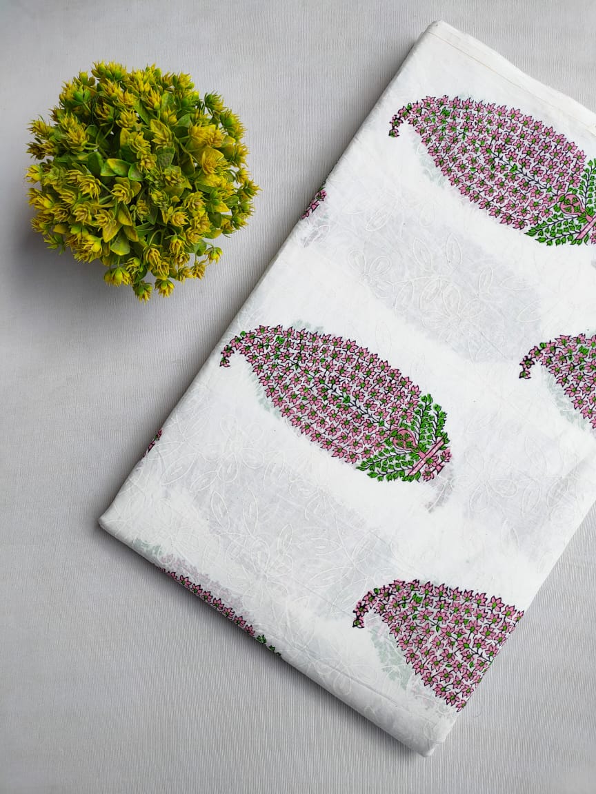 Hand Block Cotton Fabrics Jaipur Bazar
