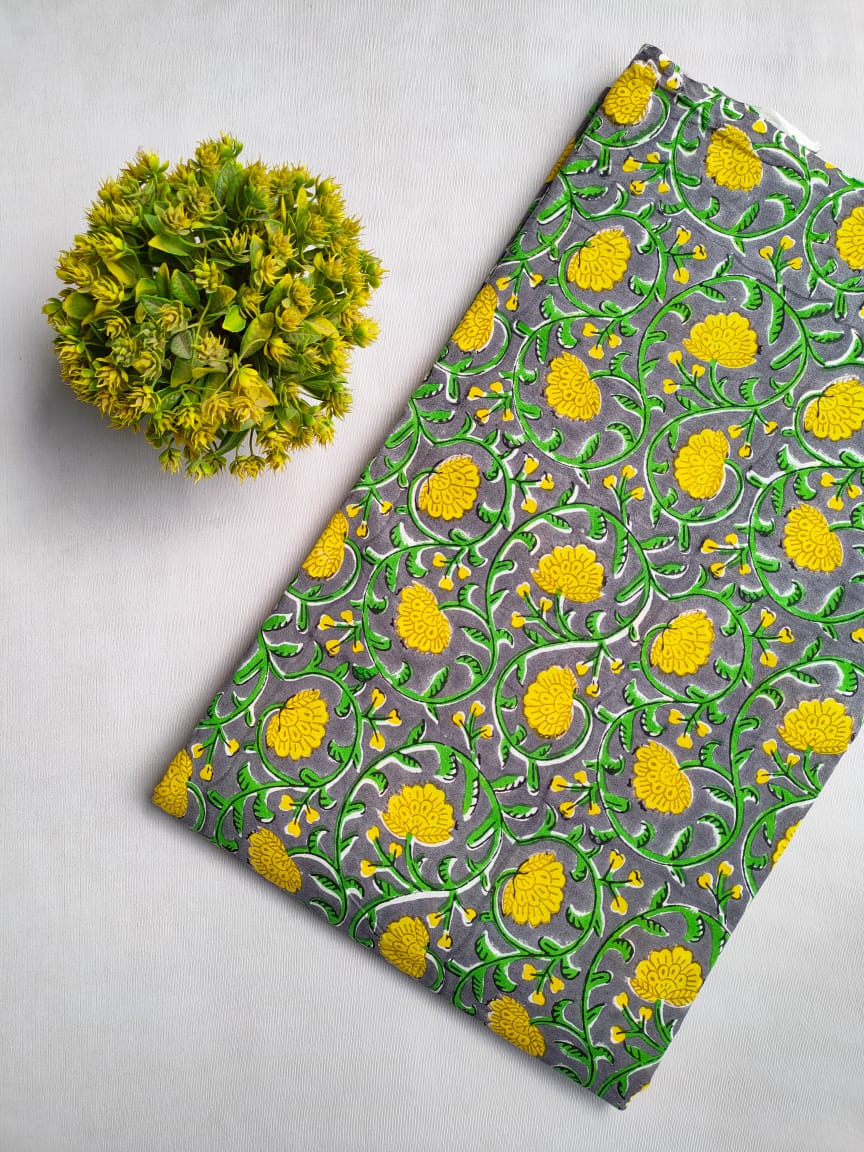 Hand Block Cotton Fabrics Jaipur Bazar